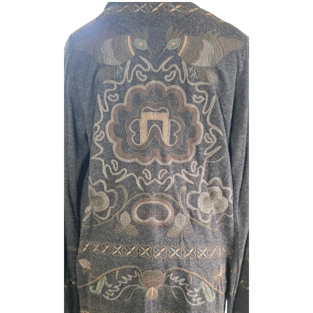 Johnny Was Biya Open Front Coat Womens Size M - Picture 9 of 16